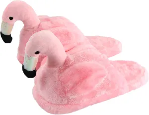 Women Slippers Flamingo Soft Cozy Animals Memory Foam Fleece Plush House Warm Indoor Shoes Gifts for Girls Womens