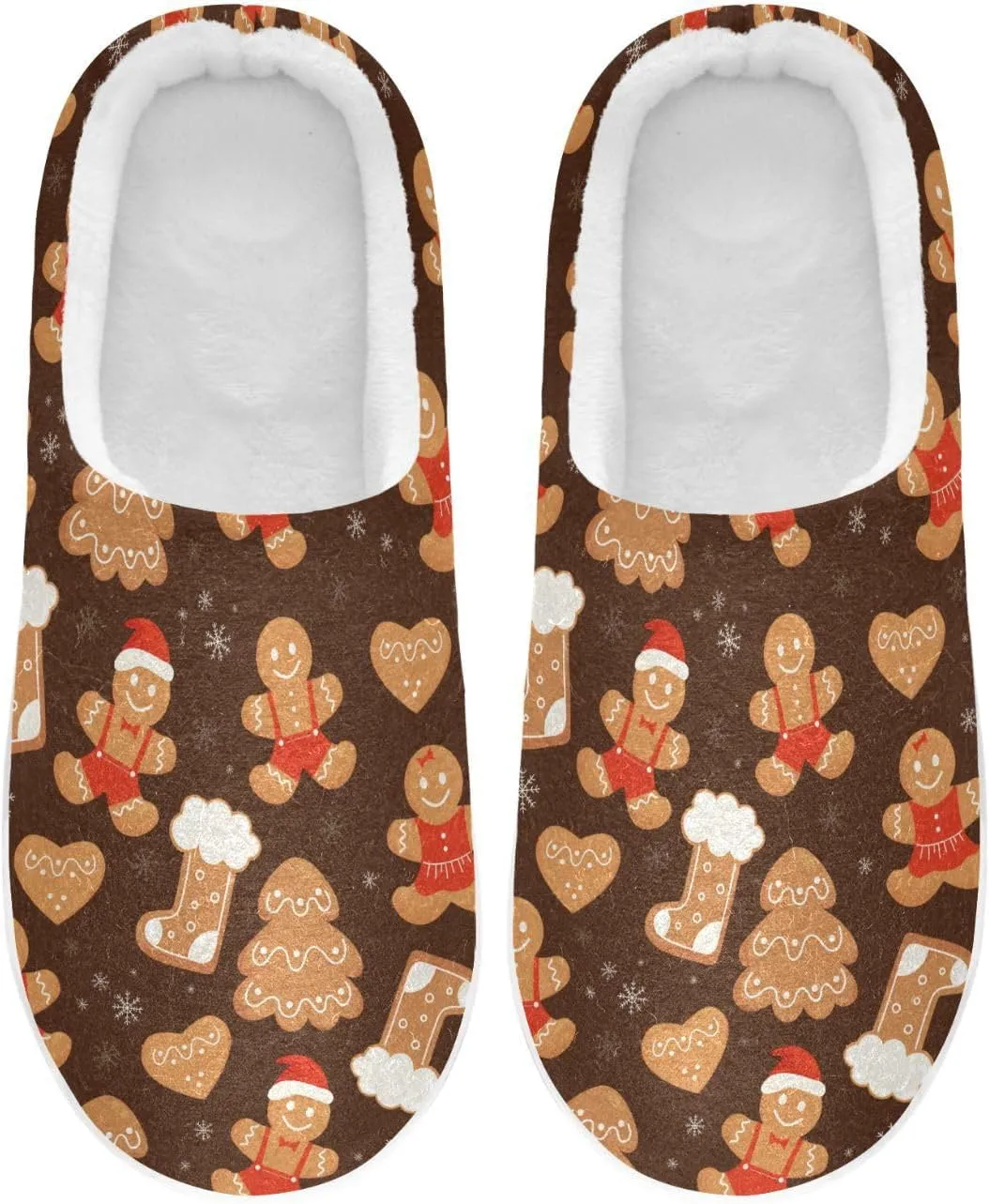 Women's and Men's Fuzzy House Slippers - Cozy Memory Foam Indoor/Outdoor Warm Nonslip Family Slippers