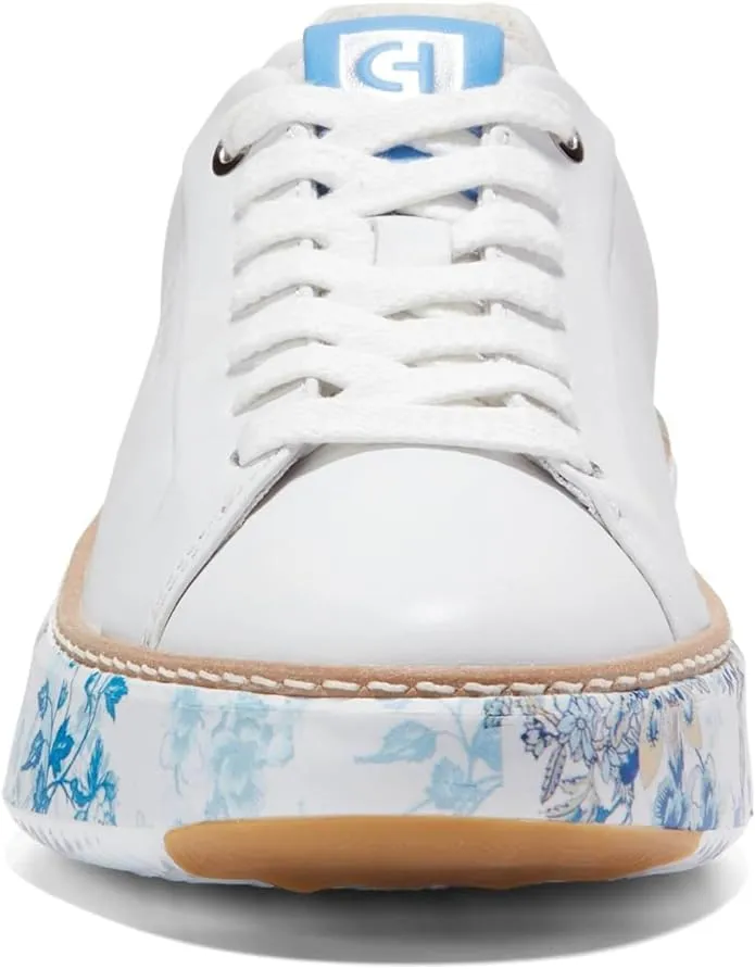 WOMEN'S COLE HAAN GRANDPRØ TOPSPIN SNEAKER | OPTIC WHITE / BLUE TOILE