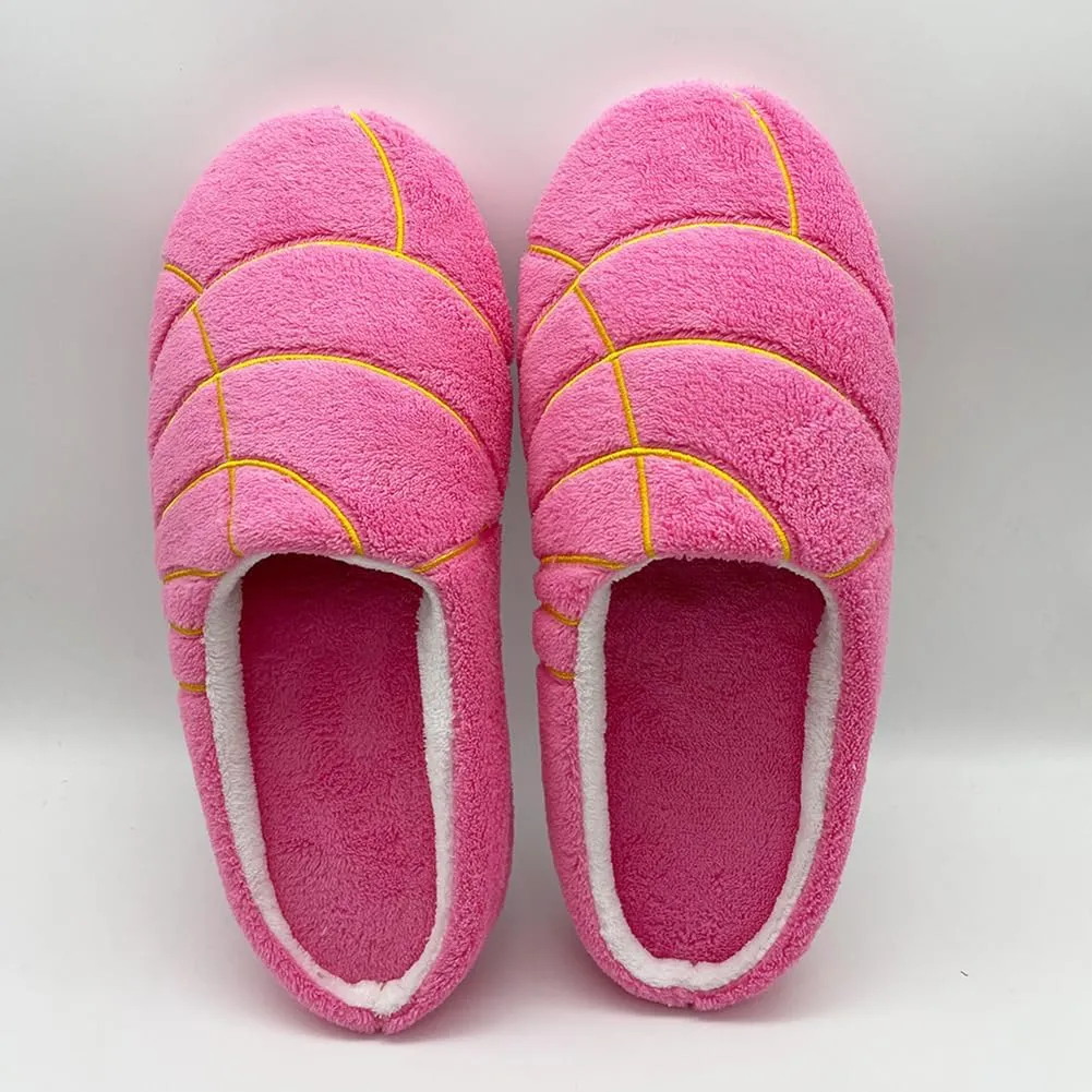 Women's Concha Slippers, Cute Comfy House Slippers, Rose Red/Pink/White/Brown, One Size