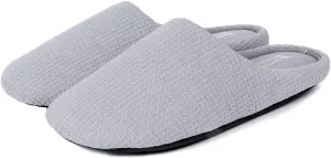 Womens Cotton Lightweight House Slippers With Memory Foam, Washable & Cozy Slip On