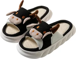 Women's Cute Animal Pig Slippers - Soft, Cosy Four Seasons Home Linen Slippers