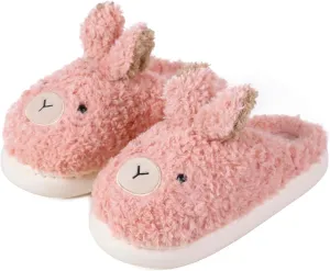 Women's Cute Animal Slippers - Warm Memory Foam Soft Fleece Plush House Slippers for Indoor & Outdoor