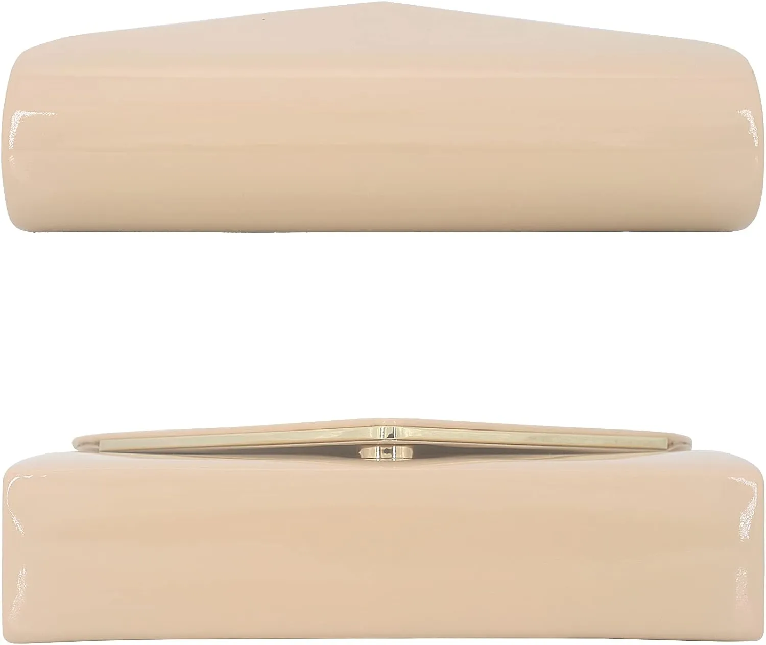 Women's Evening Clutch Bags for Formal Cocktail Prom Wedding Party Patent Leather Dressy Foldover Purse