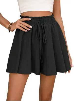 Women's Flowy Shorts Beach Vacation Summer High Waist Wide Leg Casual Dressy Shorts