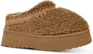 Women's Fuzzy Platform Slippers Boots Braid Slippers with Plush Fleece Lining Comfy Soft Non-Slip House Shoes for Indoor and Outdoor