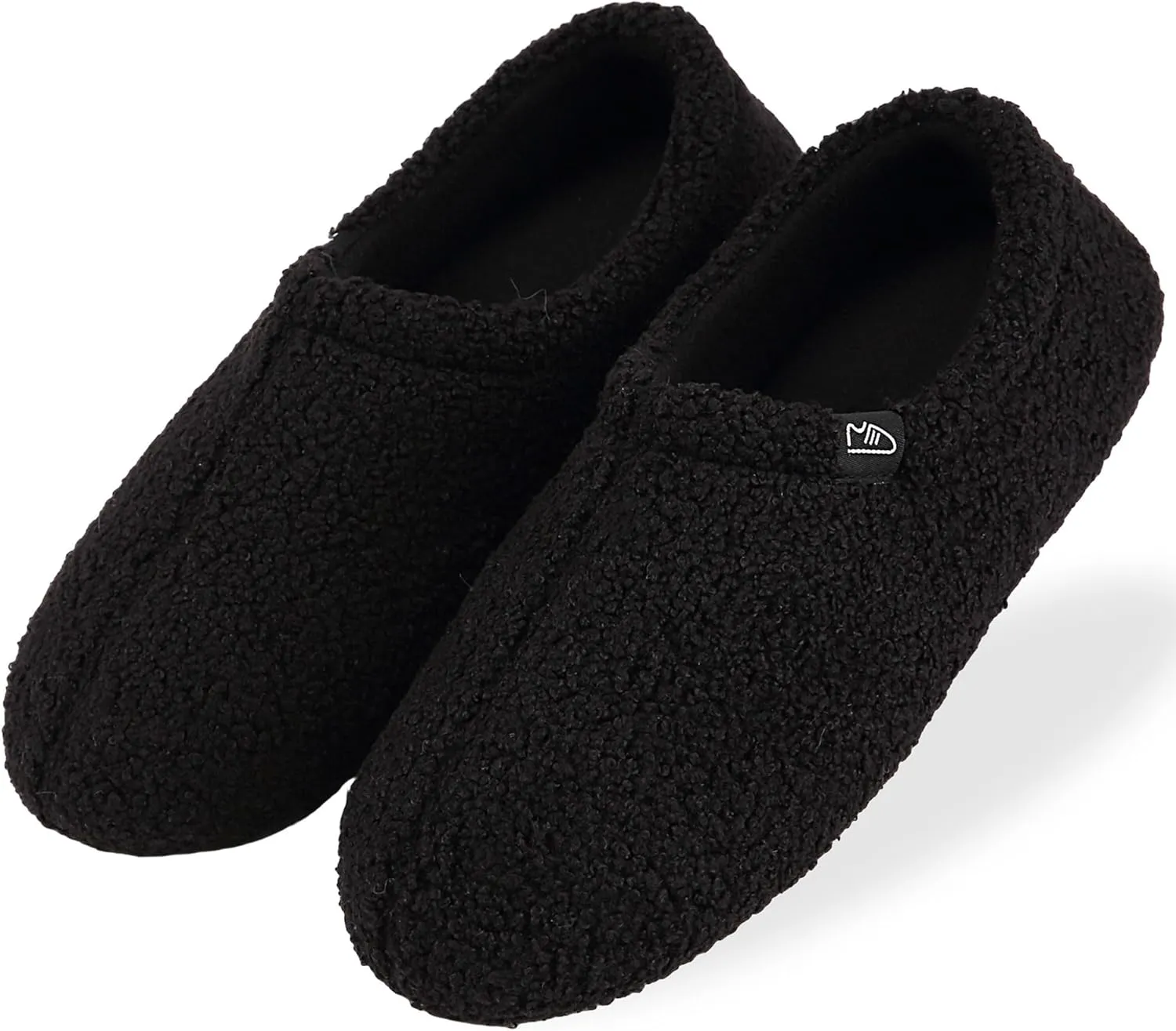 Women's Fuzzy Slippers, Cozy House Shoes for Ultimate Comfort Black Size M fit US 6-8