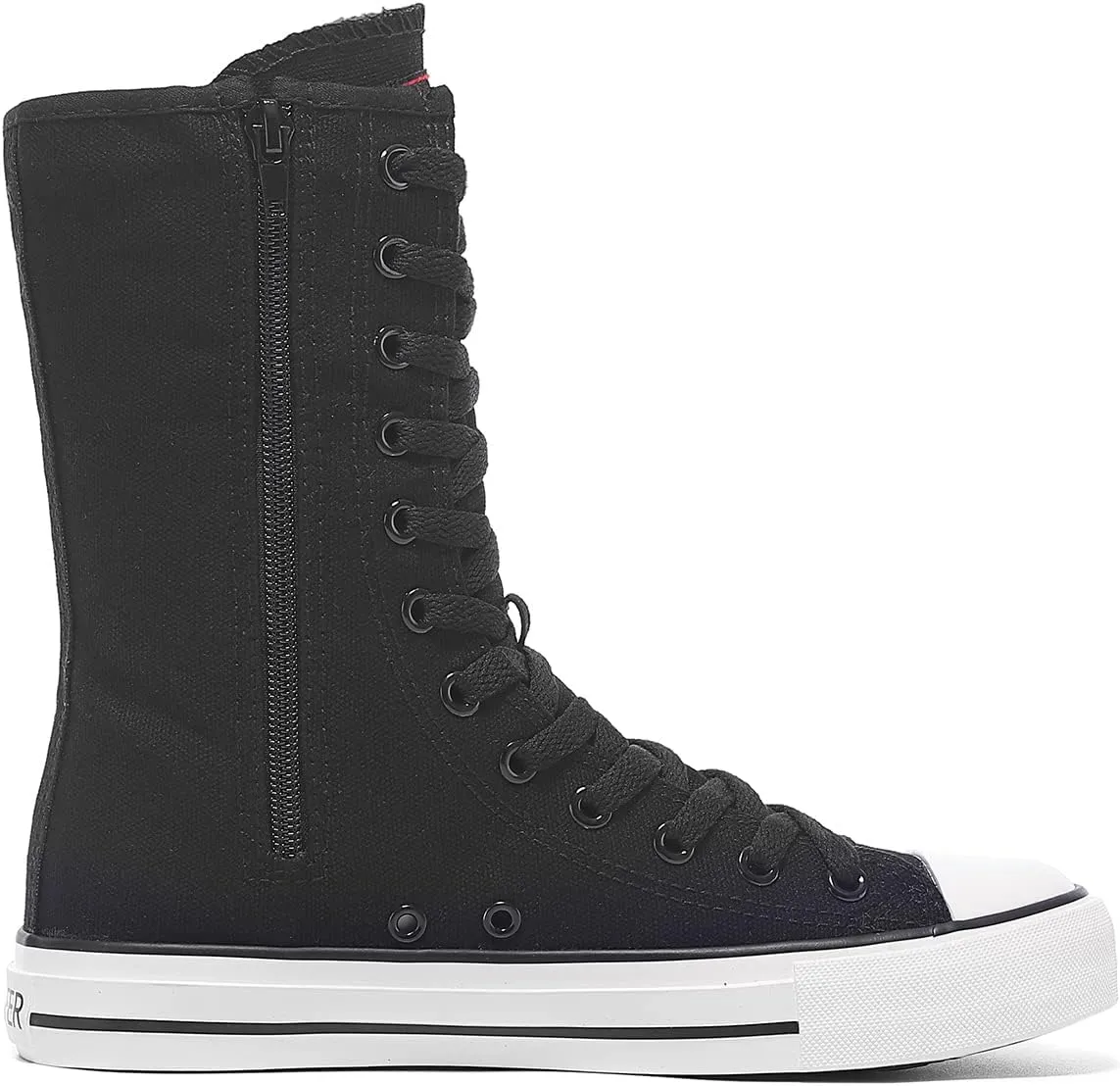 Womens High Top Canvas Sneakers Lace up Fashion Casual Shoes for Girls
