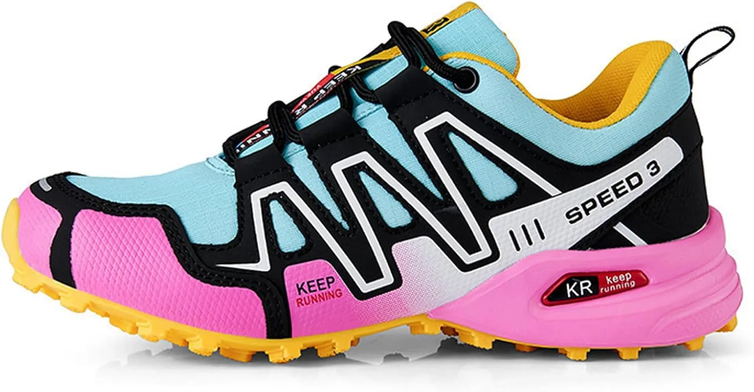 Women's Hiking Shoes Water Resistant Hiking Sneakers Trekking Shoes Trail Walking Running Camping Shoes Non-Slip Breathable Comfortable Lightweight
