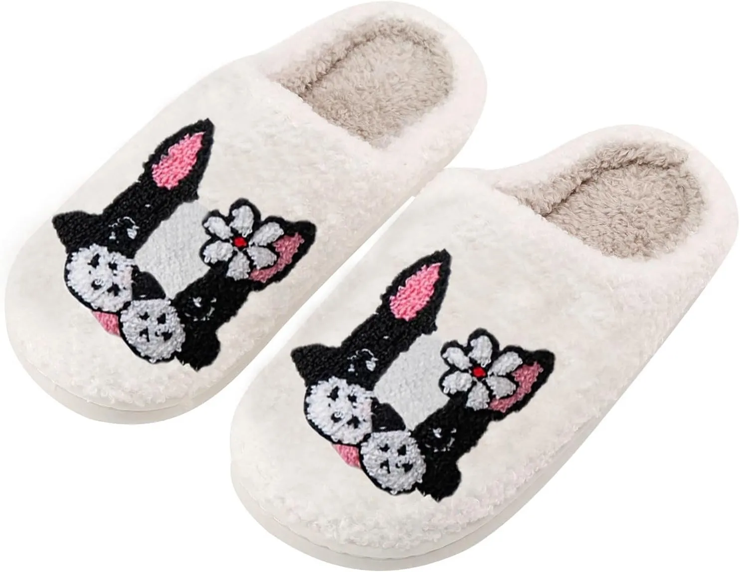 Women's Men's Cute Frog Slippers Fuzzy Memory Foam Kawaii Cartoon Animal Slippers Winter Warm Fluffy Shoes