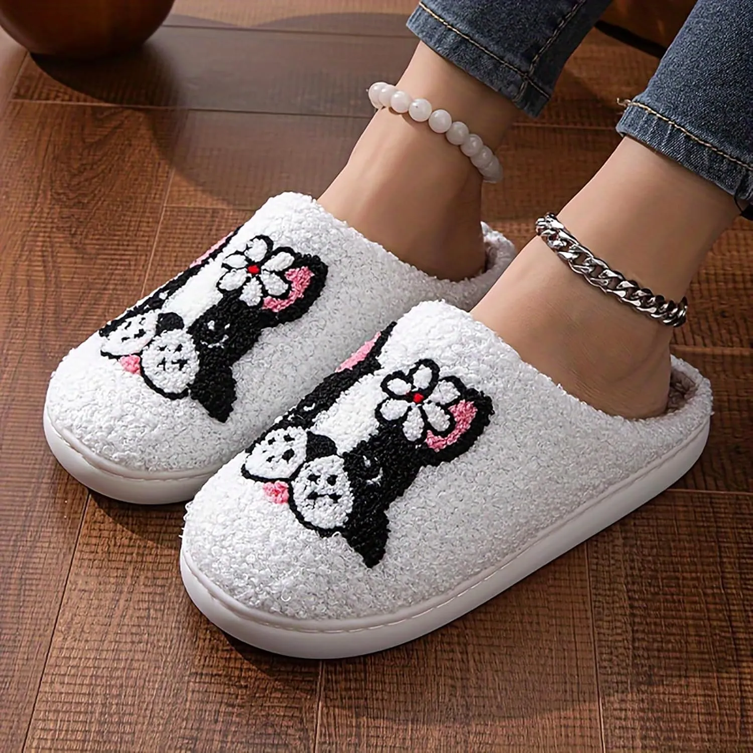 Women's Men's Cute Frog Slippers Fuzzy Memory Foam Kawaii Cartoon Animal Slippers Winter Warm Fluffy Shoes