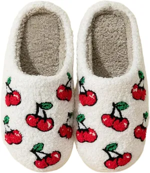 Women's Men's Cute Fuzzy Heart Slippers Memory Foam Fluffy Couple Slippers Cozy House Indoor Outdoor Shoes