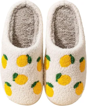 Women's Men's Cute Fuzzy Heart Slippers Memory Foam Fluffy Couple Slippers Cozy House Indoor Outdoor Shoes