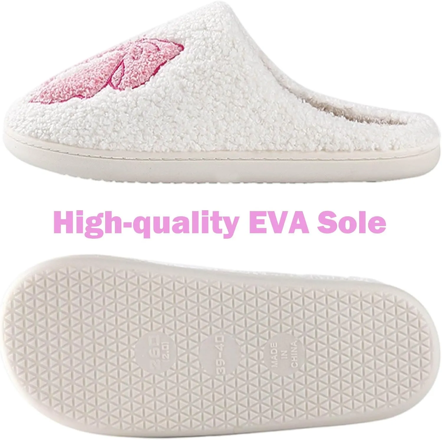 Womens Mens Slippers Retro Memory Foam Cute Cartoon Plush Fluffy Warm Fur Lined slippers Indoor House Home Winter Shoes