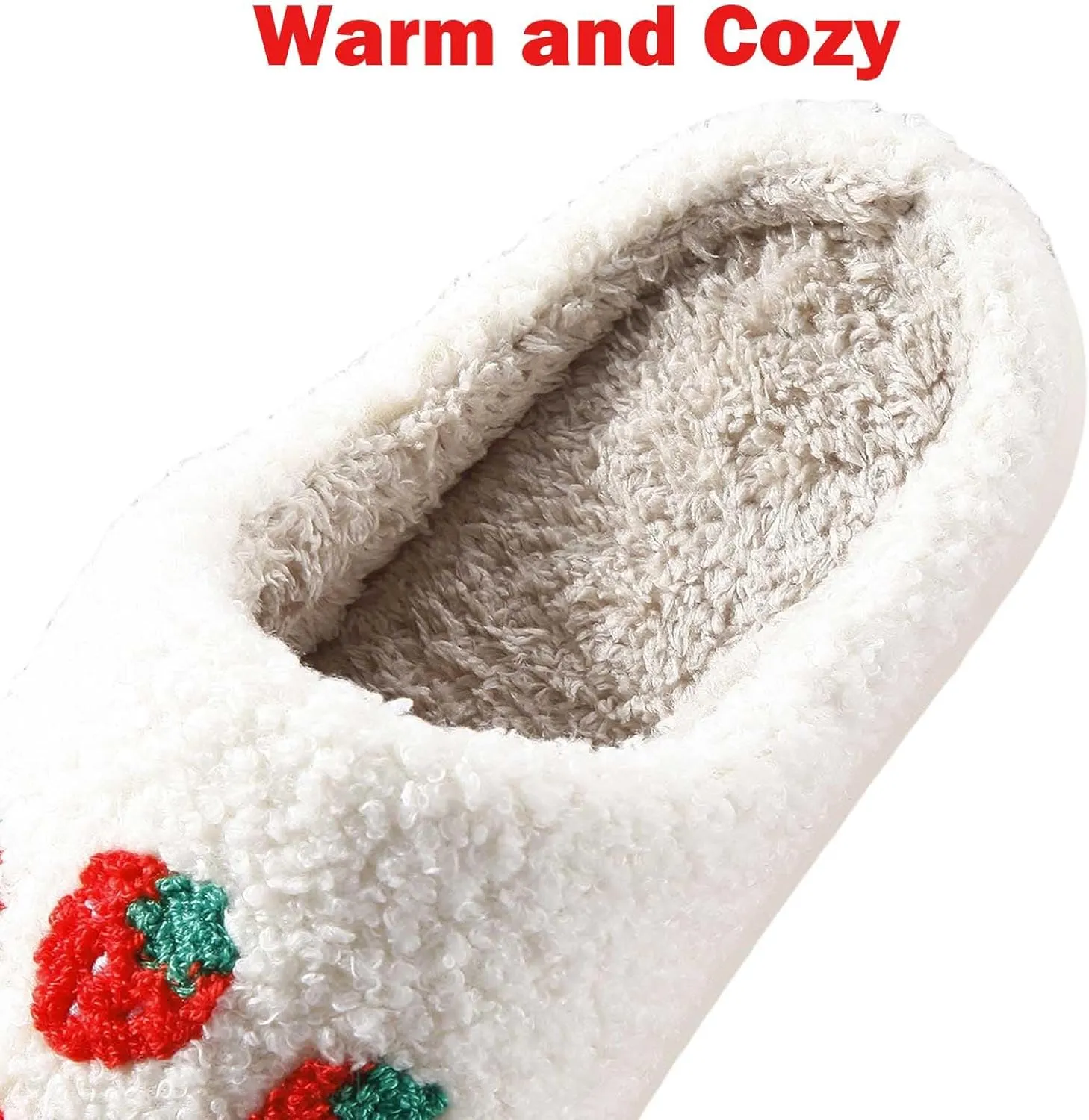 Womens Mens Slippers Retro Memory Foam Cute Cartoon Plush Fluffy Warm Fur Lined slippers Indoor House Home Winter Shoes