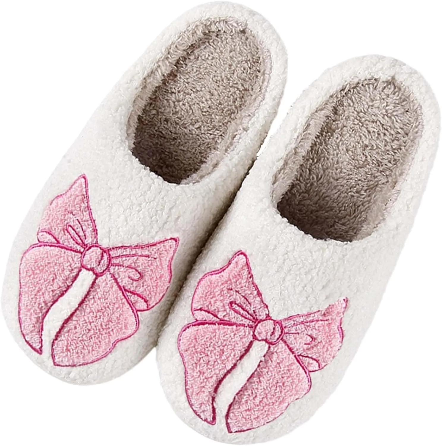 Womens Mens Slippers Retro Memory Foam Cute Cartoon Plush Fluffy Warm Fur Lined slippers Indoor House Home Winter Shoes