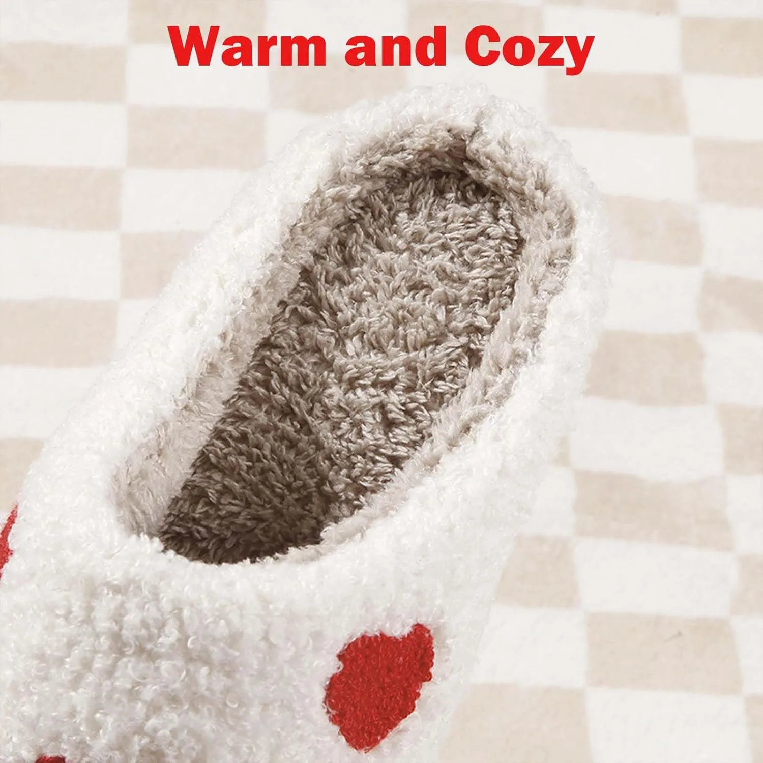 Womens Mens Slippers Retro Memory Foam Cute Cartoon Plush Fluffy Warm Fur Lined slippers Indoor House Home Winter Shoes