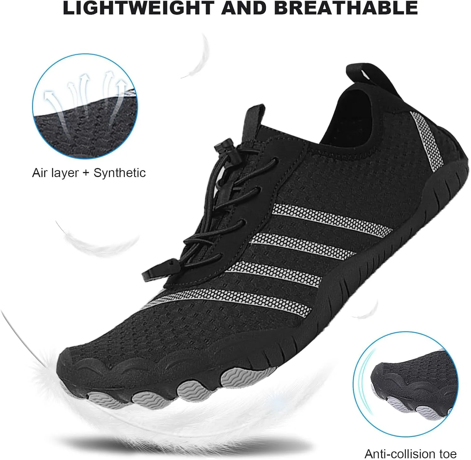 Womens Mens Trail Running Footwear Barefoot Shoes Healthy Non-Slip Shoes Hike Walking Travel Shoes