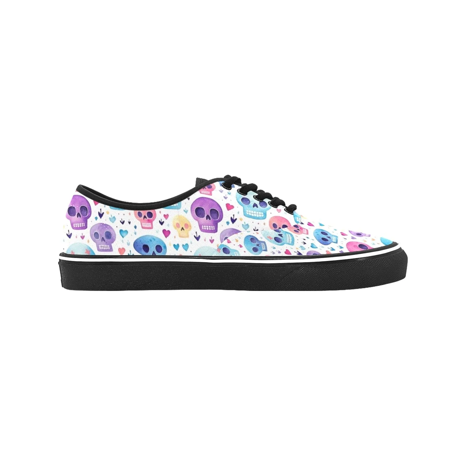 Women's Pastel Skulls Classic Canvas Low Top Shoe