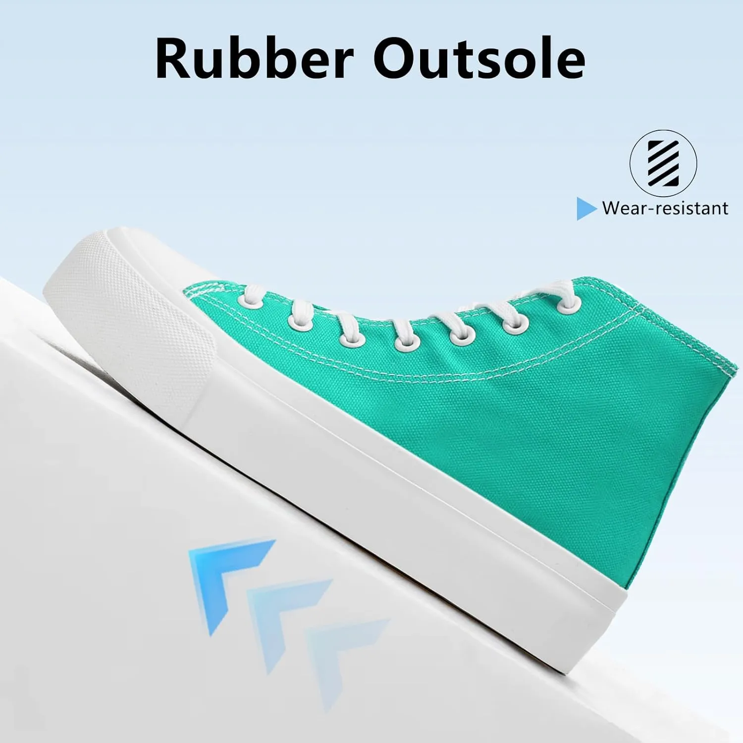 Womens Platform Canvas Sneakers Mens High Top Classic Canvas Shoes Unisex Casual Tennis Comfortable Fashion Sneakers Lace-Up