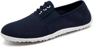 Women's Slip On Canvas Sneakers Low Top Casual Walking Shoes Classic Comfort Flat Barefoot Minimalist Shoes Zero Drop Wide Width Fashion Sneaker