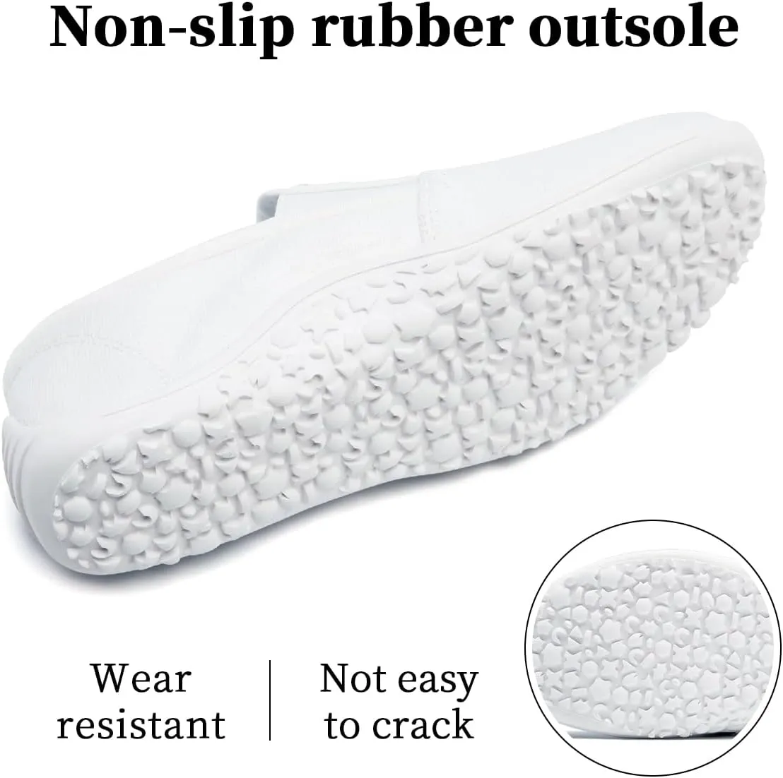 Women's Slip On Canvas Sneakers Low Top Casual Walking Shoes Classic Comfort Flat Barefoot Minimalist Shoes Zero Drop Wide Width Fashion Sneaker