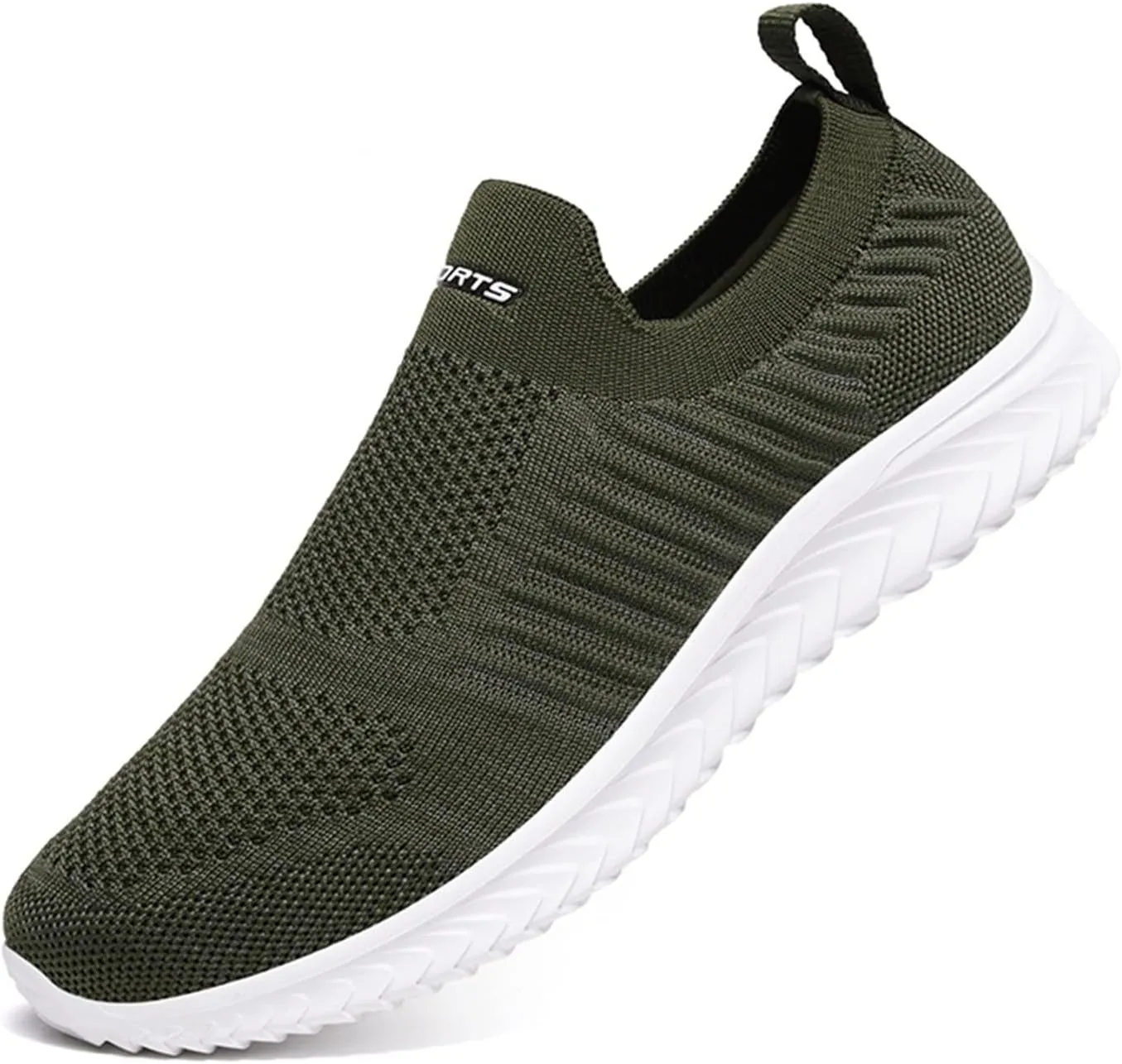 Women's Slip On Sneakers Lightweight Breathable Non Slip Work Shoes Women Walking Men's Casual Shoes Walking Sneakers White Tennis Shoe White Loafers