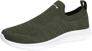 Women's Slip On Sneakers Lightweight Breathable Non Slip Work Shoes Women Walking Men's Casual Shoes Walking Sneakers White Tennis Shoe White Loafers