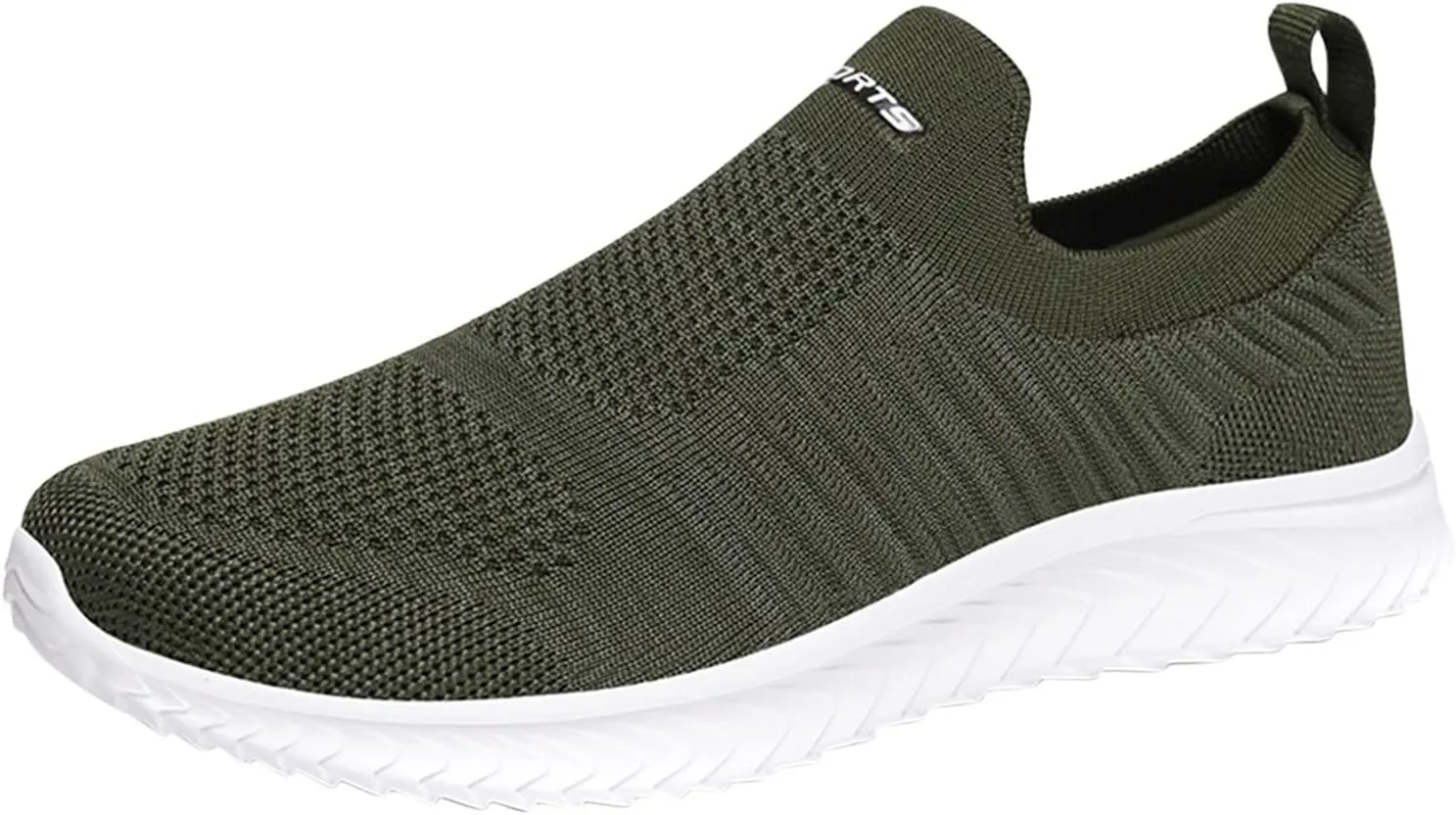 Women's Slip On Sneakers Lightweight Breathable Non Slip Work Shoes Women Walking Men's Casual Shoes Walking Sneakers White Tennis Shoe White Loafers