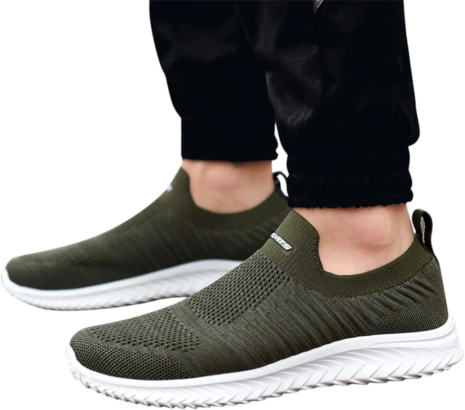 Women's Slip On Sneakers Lightweight Breathable Non Slip Work Shoes Women Walking Men's Casual Shoes Walking Sneakers White Tennis Shoe White Loafers