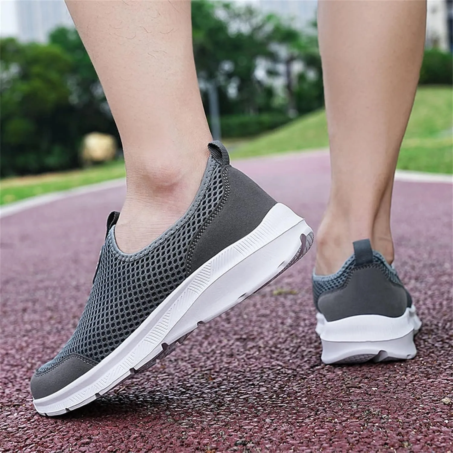 Womens Slip On Walking Shoes Lightweight Breathable Non Slip Non Slip Work Shoes Women High Top Casual Work Shoes Brown Sneakers Steel Toe Tennis Shoe Loafers Dress Shoe