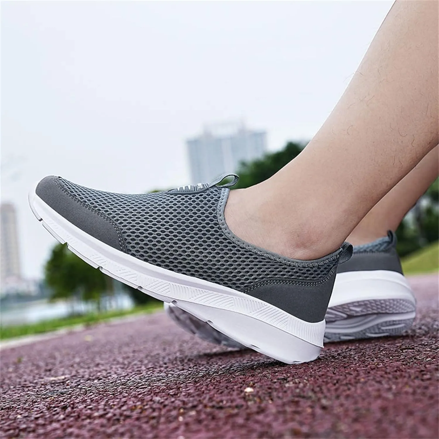 Womens Slip On Walking Shoes Lightweight Breathable Non Slip Non Slip Work Shoes Women High Top Casual Work Shoes Brown Sneakers Steel Toe Tennis Shoe Loafers Dress Shoe