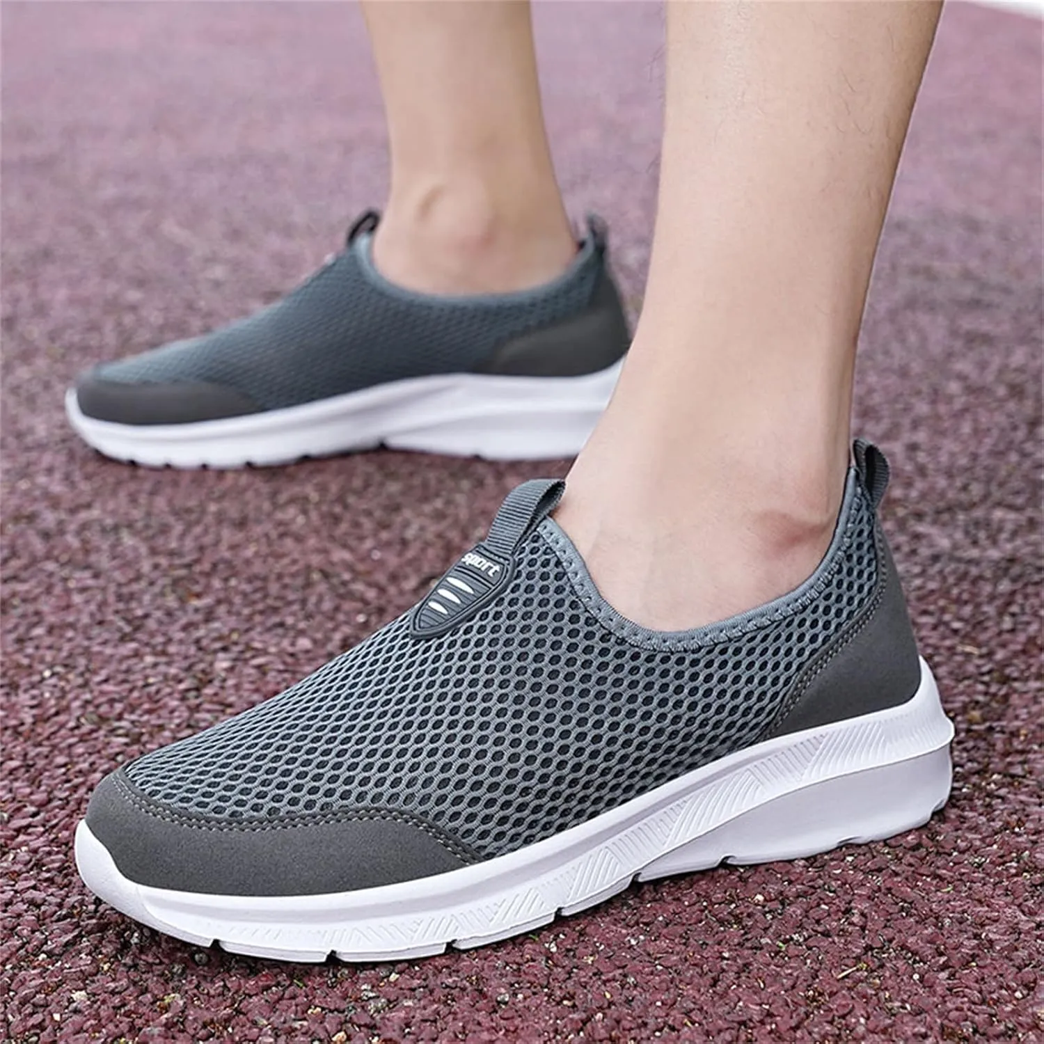 Womens Slip On Walking Shoes Lightweight Breathable Non Slip Non Slip Work Shoes Women High Top Casual Work Shoes Brown Sneakers Steel Toe Tennis Shoe Loafers Dress Shoe