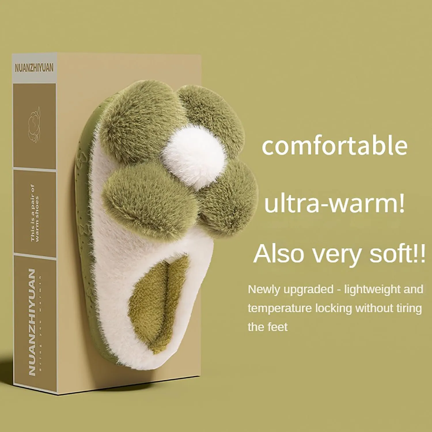 Women's Slippers Flower Cotton Slippers, small flower design, soft cotton cushion warmth, in the cold winter to wake up full of vitality