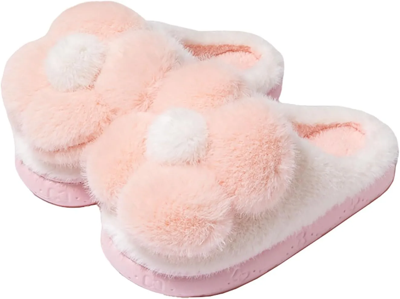 Women's Slippers Flower Cotton Slippers, small flower design, soft cotton cushion warmth, in the cold winter to wake up full of vitality
