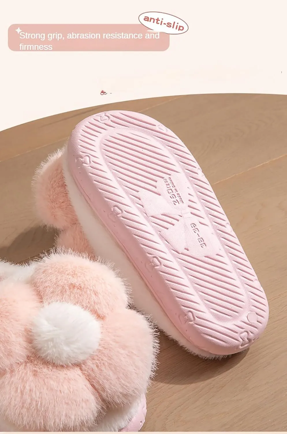 Women's Slippers Flower Cotton Slippers, small flower design, soft cotton cushion warmth, in the cold winter to wake up full of vitality