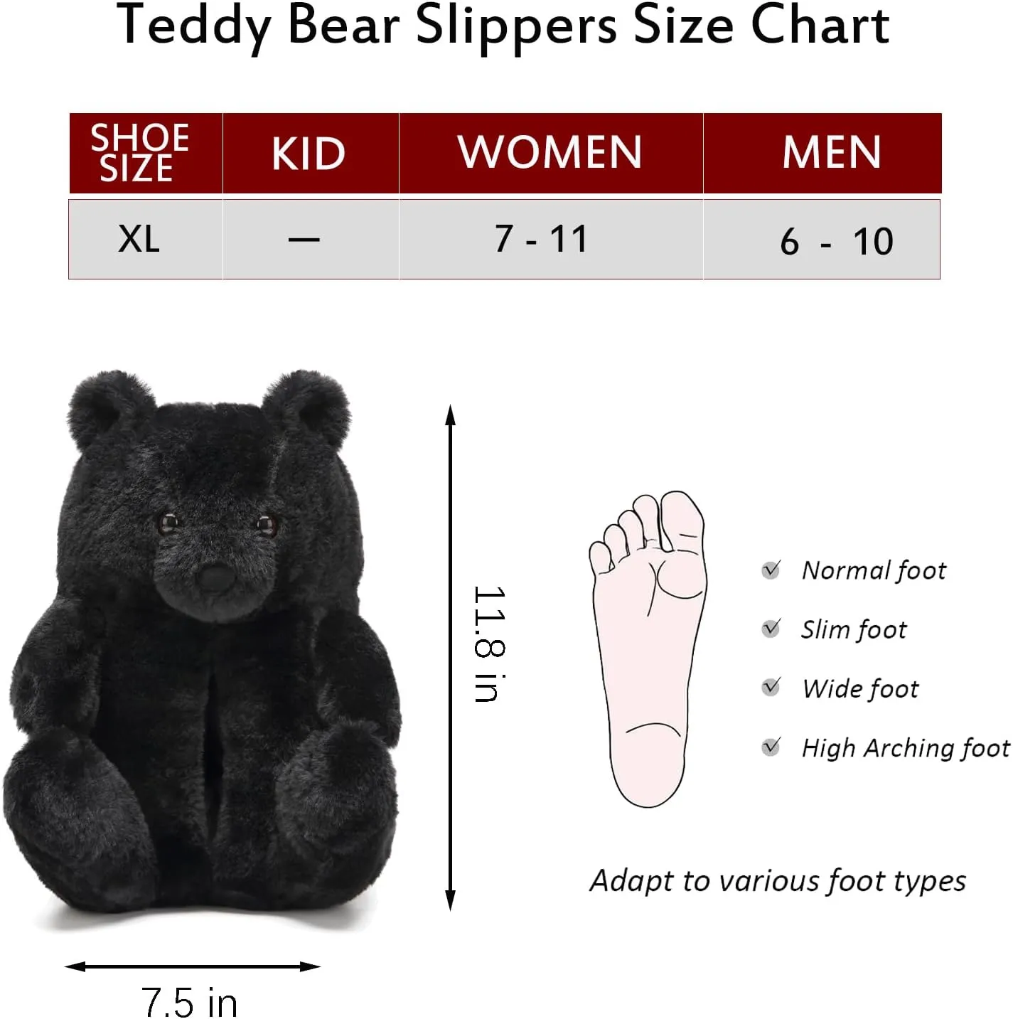 Women's Teddy Bear Slippers Mom Gift Slippers Cozy Women Fuzzy Indoor House Shoes Fun Costume for Adults Cute Animal Slides for Women Her Birthday Valentine's Gift Ideas