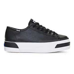 Women's Triple Up Leather Bumper Black