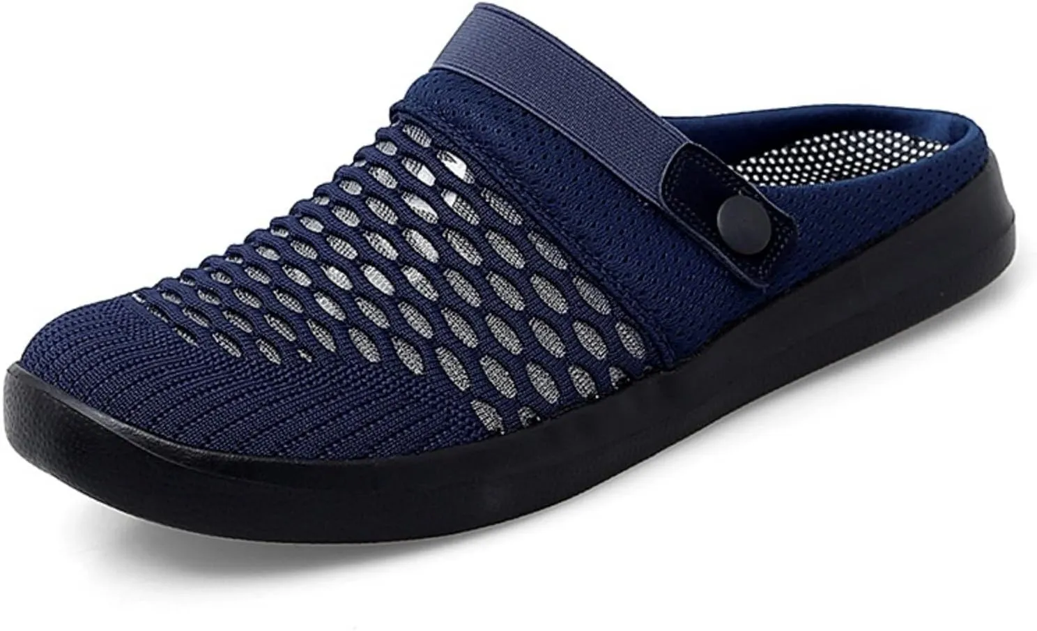 Women's Walking Shoes Knitted Breathable Clogs Lightweight Slip-On Mules Non-Slip Quick Drying Sandals Comfortable Garden Clogs Pool Water Shoe Hiking House Traveling Shoes Casual Beach Slippers