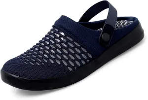 Women's Walking Shoes Knitted Breathable Clogs Lightweight Slip-On Mules Non-Slip Quick Drying Sandals Comfortable Garden Clogs Pool Water Shoe Hiking House Traveling Shoes Casual Beach Slippers