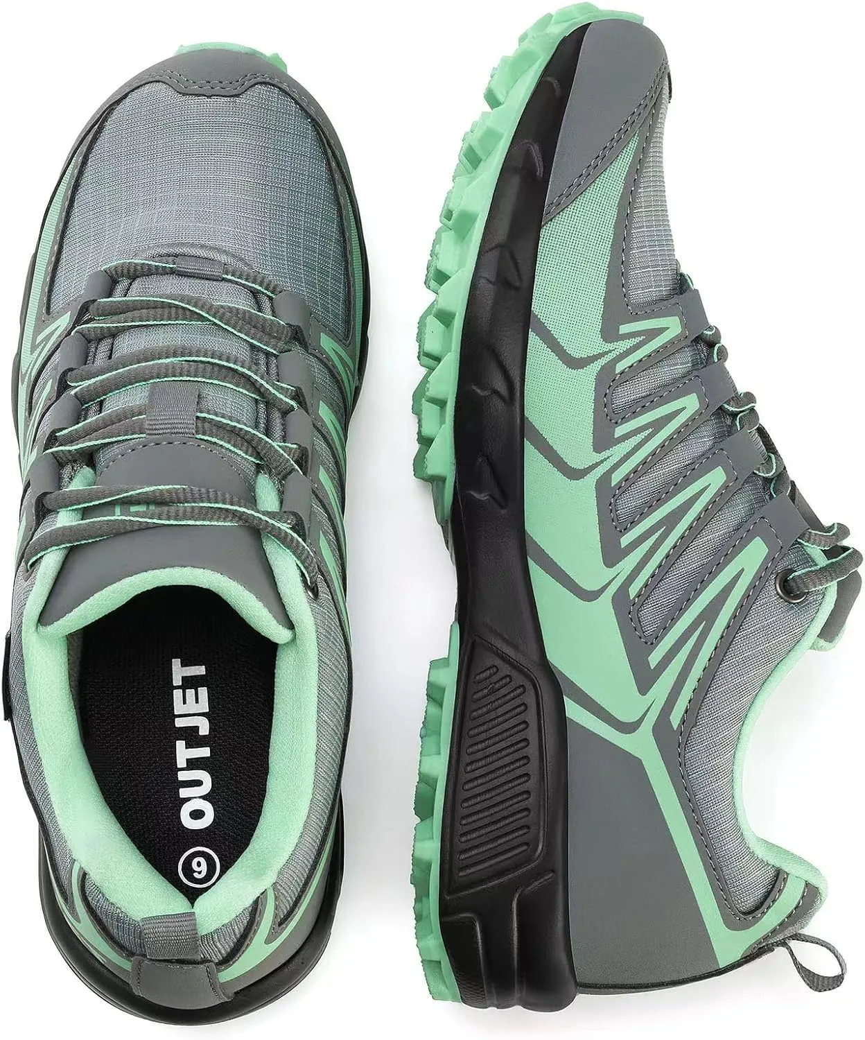 Women's Waterproof Hiking Shoes Lightweight Non-Slip Trails Walking Shoes Outdoor Sneakers