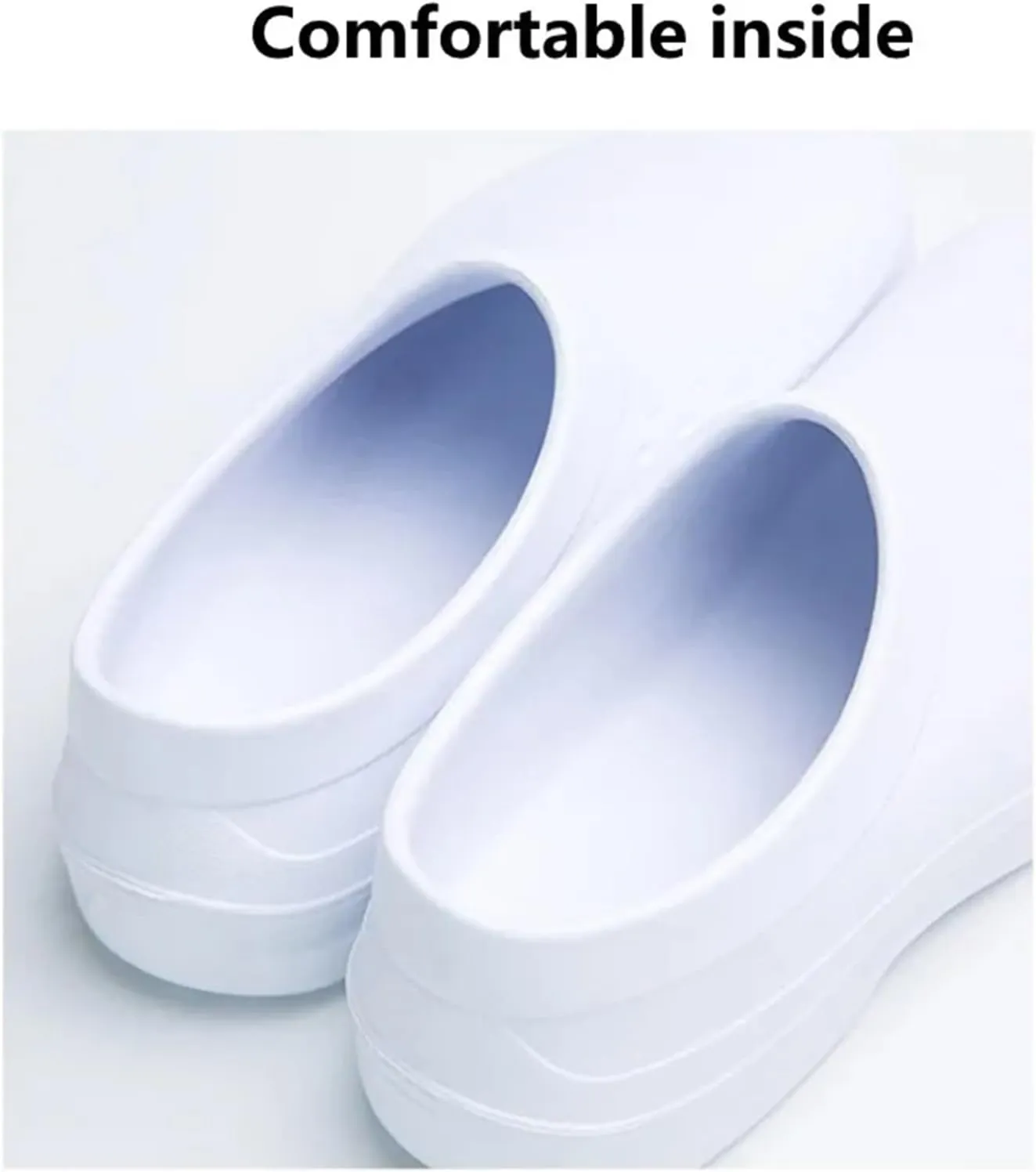 Wygwlg Oil Resistant Kitchen Work Shoes, Men's Slip on Food Service Waterproof Slip Resistant Kitchen Chef Shoes, Garden Sandals with Cushioned Arch Support, for Restaurant, Garden