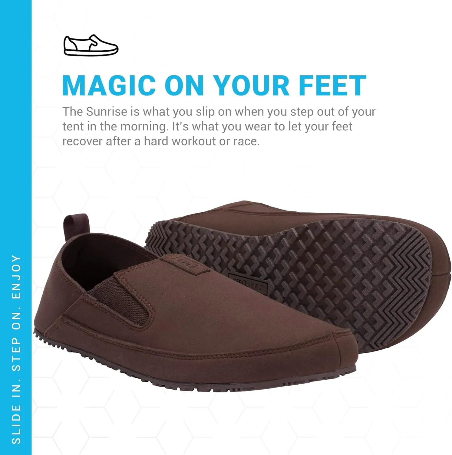 Xero Shoes Men’s Barefoot Shoes | Sunrise Casual Shoes | Lightweight, Comfortable Slip-On Camp and Travel Shoes