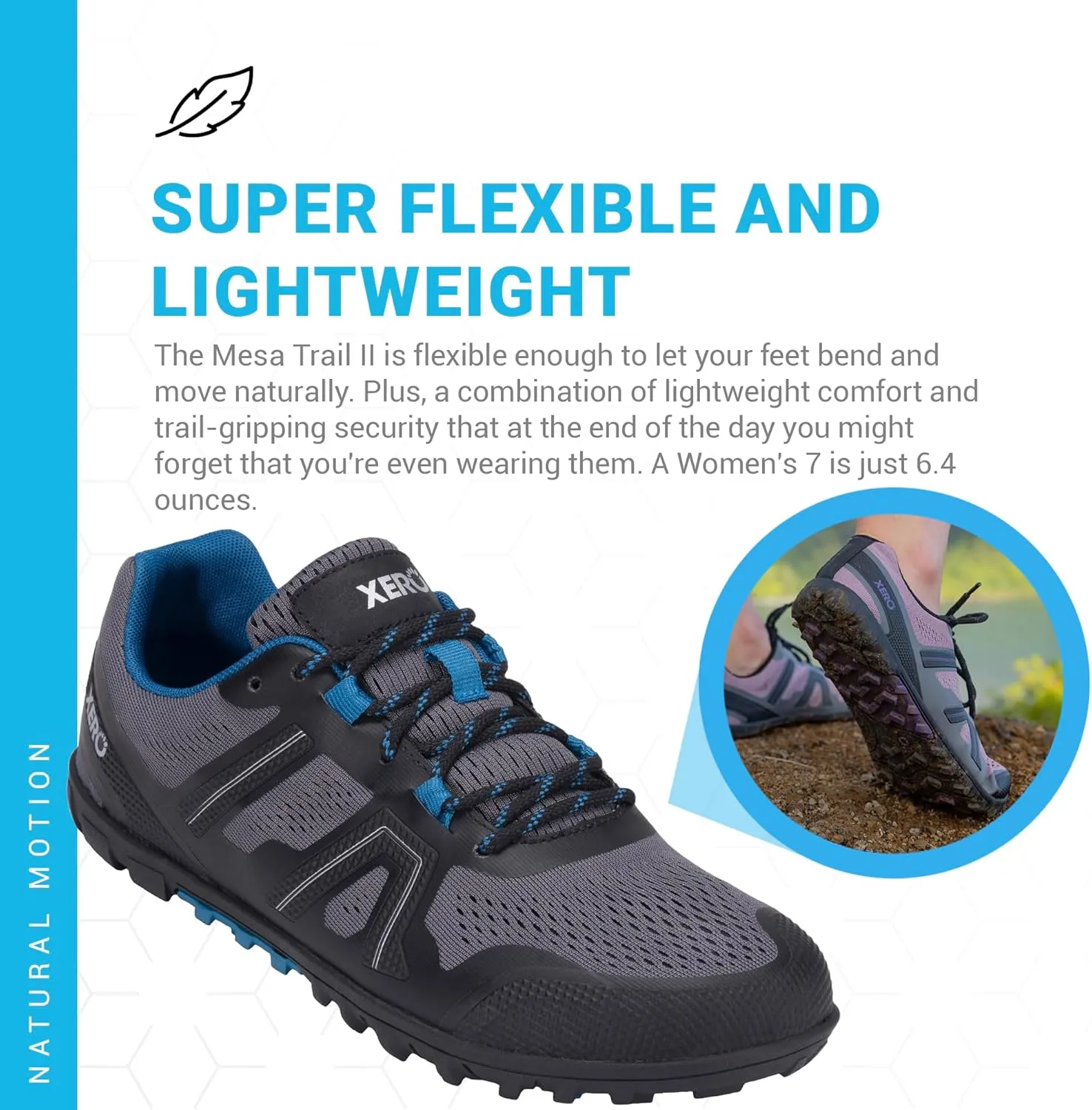 Xero Shoes Women's Mesa Trail II Barefoot Trail Run Shoe