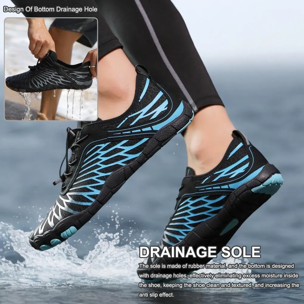 XNIRON Hike Barefoot Shoes for Womens Men,Quick Dry Water Shoes,Beach Pool Aqua Swim Surf Hiking Walking Shoes,Non-Slip Athletic Footwear Wide Toe Water Shoes