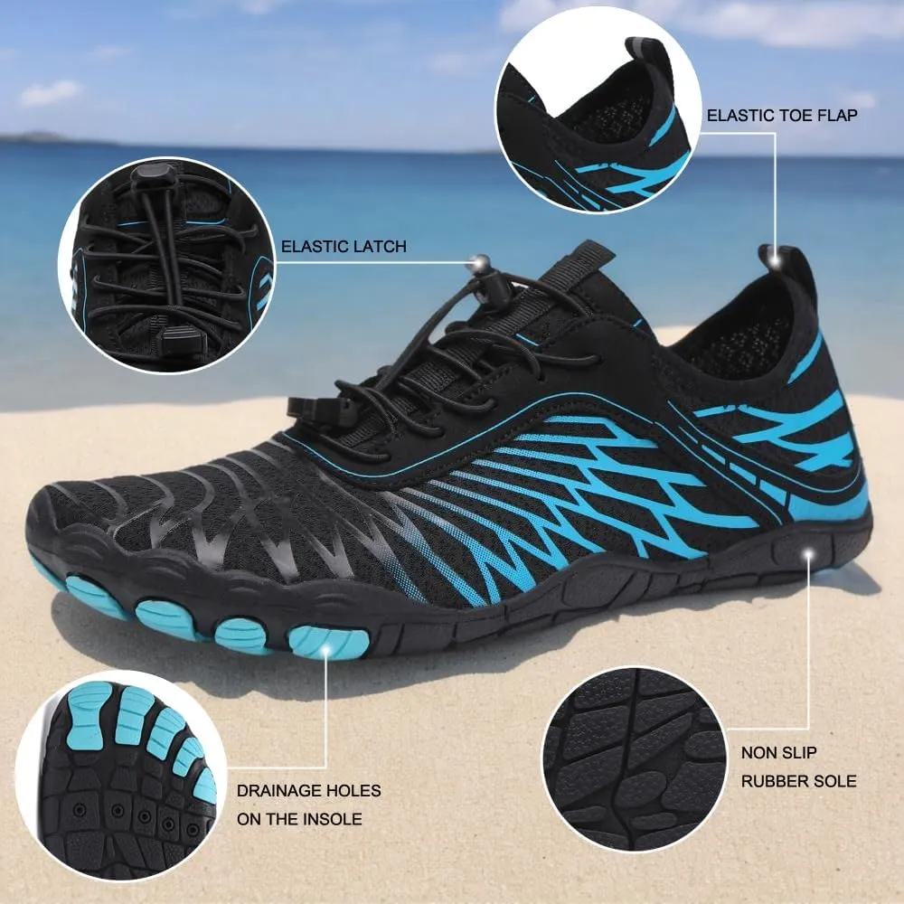XNIRON Hike Barefoot Shoes for Womens Men,Quick Dry Water Shoes,Beach Pool Aqua Swim Surf Hiking Walking Shoes,Non-Slip Athletic Footwear Wide Toe Water Shoes