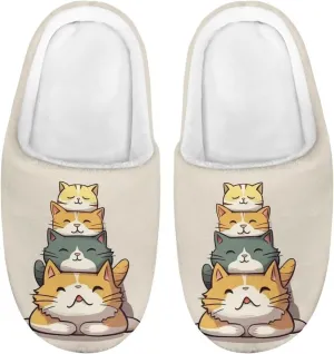 Xpyiqun Little Kid Slippers House Shoes Girls Boys Slip On Slippers Cozy Warm Soft Plush Winter Home Slippers Size 9-14.5
