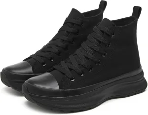 Yageyan Womens High Top Sneakers - Platform Shoes, Canvas, Tennis, Classic, Casual, Comfortable