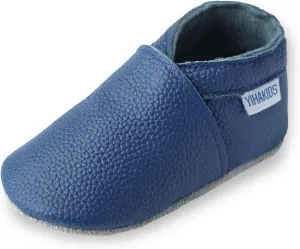 YIHAKIDS Baby Leather Shoes Soft Sole First Walking Moccasins Infants Toddler Boys Girls Crawling Slippers Slip-on Shoes Solid Color Shoes
