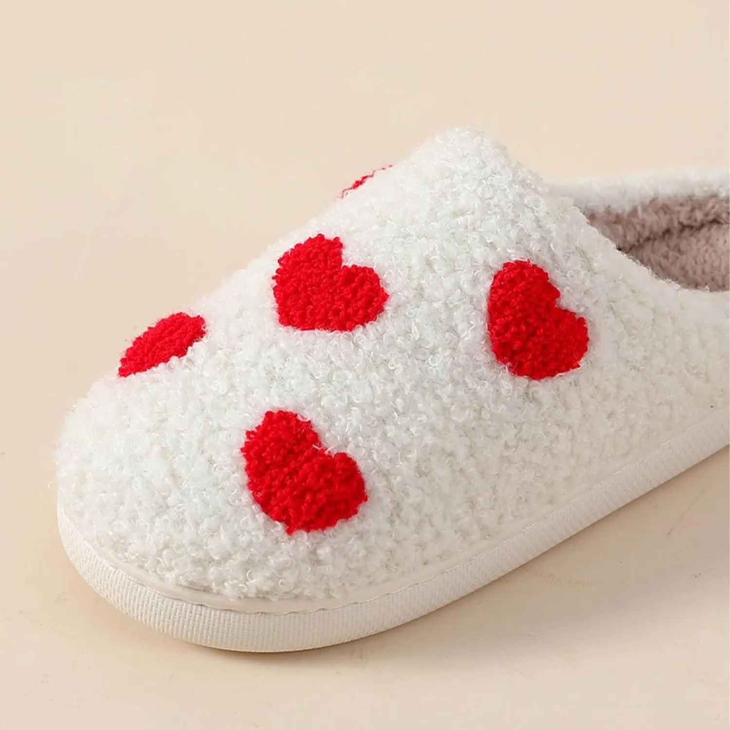 YJEUS Women's Men's Heart Heart Slippers Strawberry Cherry Mushroom Slippers Evil Eye Slippers Cartoon Animal Cat Slippers Memory Foam Cozy Plush Slippers Couple Indoor Household Slippers